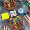 Pattern Cognitive Shape Matching Board Game Puzzle Board Color Recognition Toys  Thinking Training