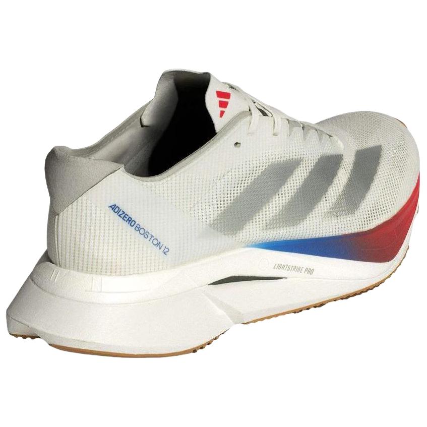 Adidas  Adizero Boston 12 White Matte Silver Pure Ruby Women Sneakers Core-White JI4480
