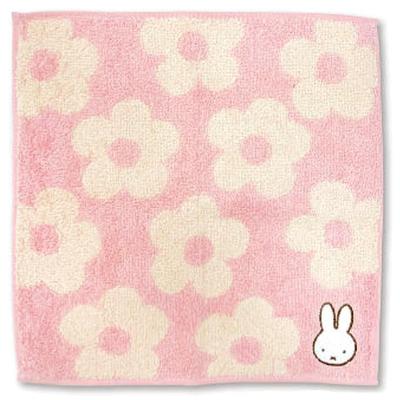 Marimo Craft MIFFY Towel Chic W25 X Handkerchief, Flower, Pink, H25cm, DBM-2007