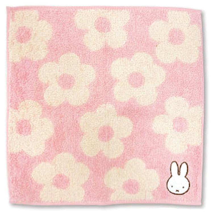 

Marimo Craft MIFFY Towel Chic W25 x Handkerchief, Flower, Pink, H25cm, DBM-2007