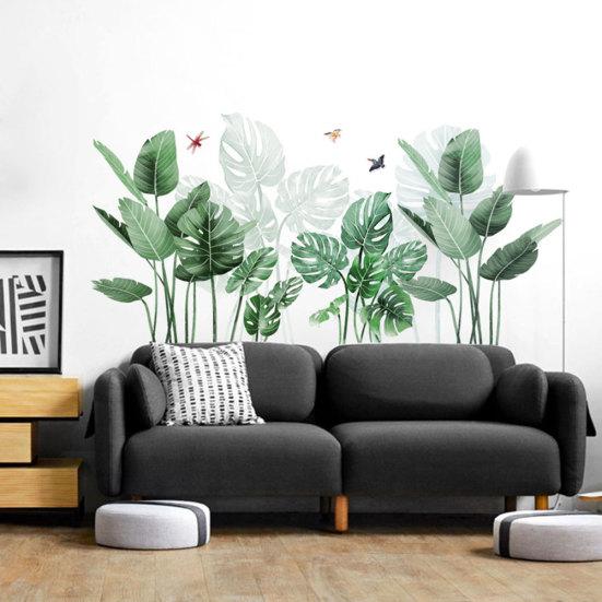 Autocolant detașabil cu frunze de banană în formă de cactus Decal mural Mural Decor camera de zi