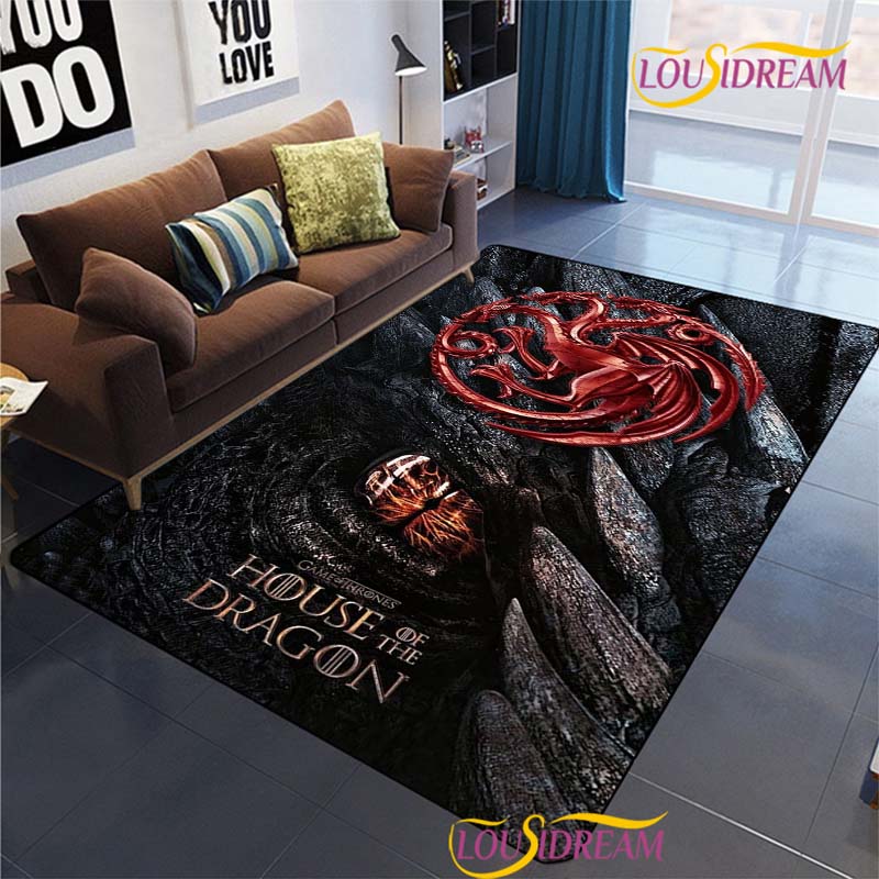 Dragon Of Game Carpet for Living Room Bedroom Rug Kitchen KidsDoor Unslip Floor Mat Birthday Gift Photography Props Alfombra Rug