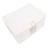 Fabric Storage Bins Multipurpose Large Capacity Foldable Thickened Cotton Linen Steel Frame Clothes