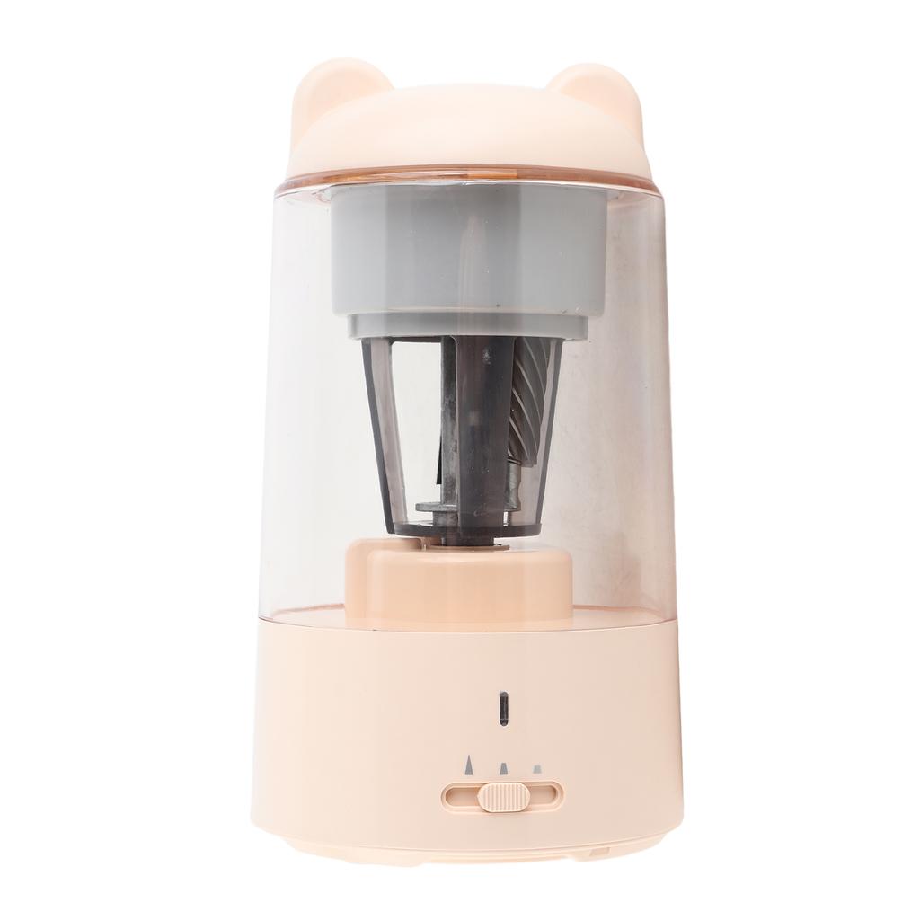 Automatic Electric Pencil Sharpener Auto Stop Adjustable Sharpness for 6.5mm 8mm Pencil Round Triangular Hexagonal