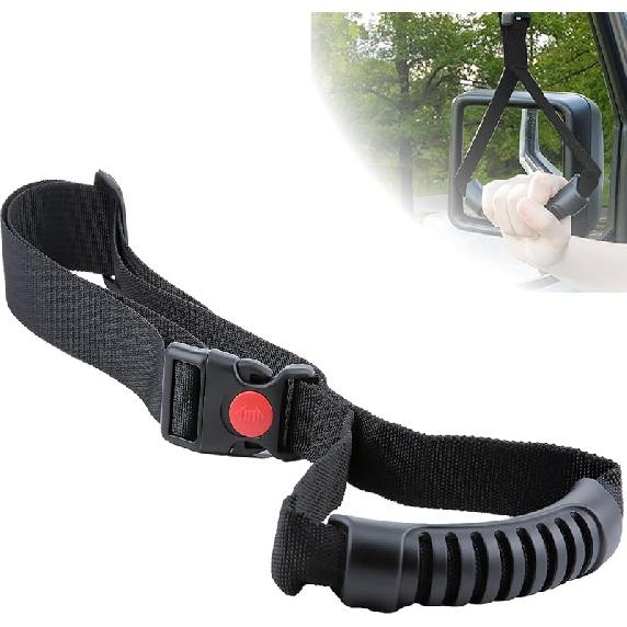2 PCS Car Adjustable Grab Handles, Car Handle Assist, Safety Handle Portable Vehicle Support Grab Bar For Trucks, SUVs, Jeeps, Vans, Cars And ATVs