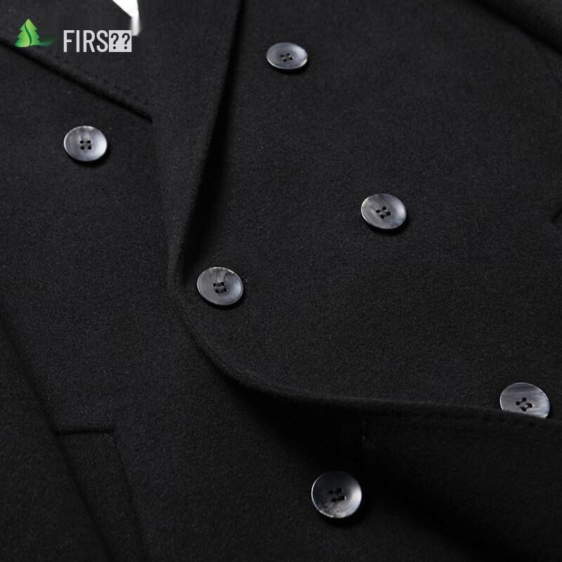 Shanshan Men's Wool Blend Overcoat with 90% Duck Down Liner