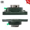 2 Pcs UCF207-20 1-1/4" Bore Pillow Block Flange Bearing 4 Bolts Solid Base