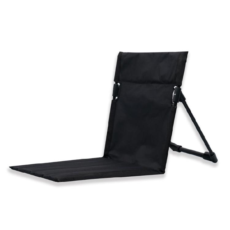 Lightweight Padded Seat Lazy Chairs Seat Concert Outdoor Cushion with Backrest чёрный