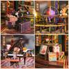 DIY Miniature House Ghost Town Handmade Assembly Villa Model Exquisite Stress Relief Birthday Gift for Men Women