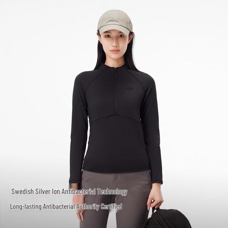 Pelliot Women's Antibacterial Breathable Long-Sleeve Outdoor T-Shirt