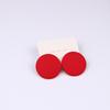 Pinkdudu Candy Color Round Acrylic Stud Earrings Color Sprayed Earrings Cute Simple Casual Earrings PD2232