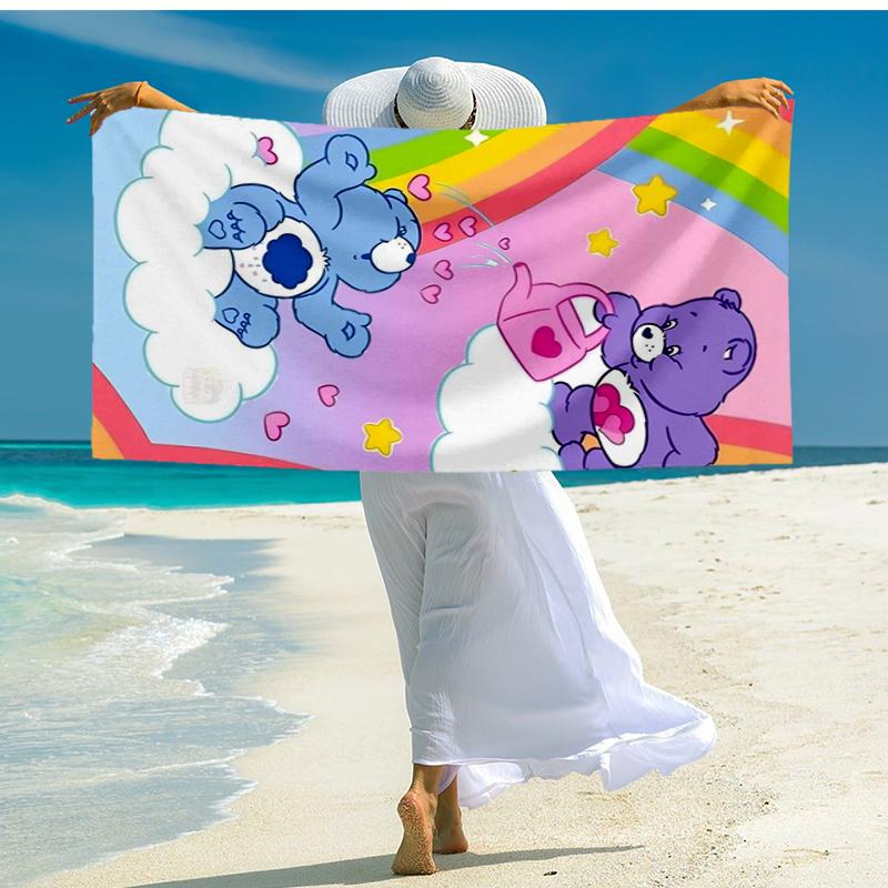 Ultra-Soft Beach Towel with Bear Theme,Ideal for Pool - Camping, Diving - Perfect Travel Essential, Vibrant Beach Towel.