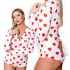 Women's Pajamas Valentine's Day Gift For A Girl With A Zipper Heart L