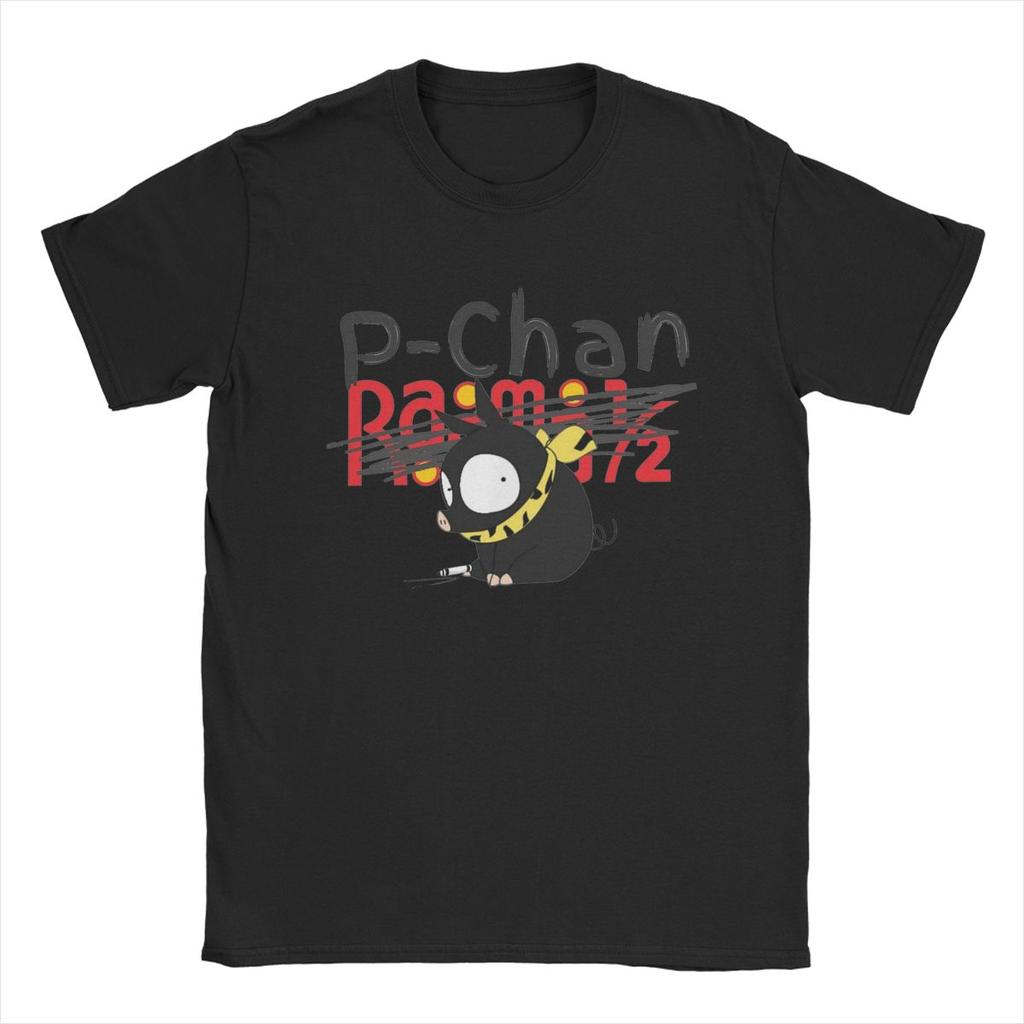 P-Chan Ranma 1/2 Logo T-Shirts Men Funny Pure Cotton Tees O Neck Short Sleeve T Shirt Printed Tops