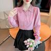 Camisas Nuevas de Mujer para Primavera y Otoño Moda con Diseño de Encaje Tops de Nicho