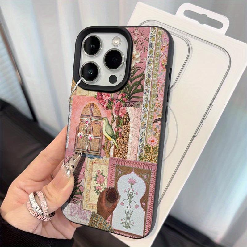 Elegant Pink Toned Collage Pattern Phone Case For IPhone 17e 16e 17 16 15 14 Plus 13 12 11 Pro Max Air Protective Ins Soft Cover iphone 16 ProMax