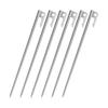 MOON LENCE Titanium for Tent and Outdoor Includes Storage Set of 8 Pegs, Laser-Welded, Ultra-Lightweight, High-Strength, Tarps, Camping, Bag, 30cm,