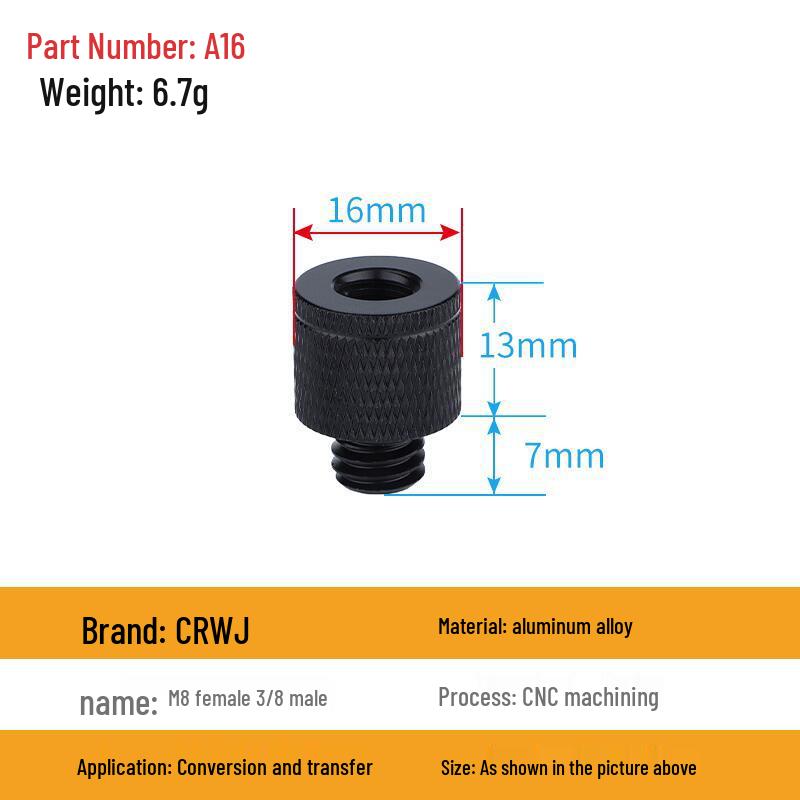 Multi-Size Conversion Screw Adapter for Camera & Projector Brackets