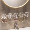 10pcs Crystals Clear Stick Hook High Capacity Adhesive Without Tool Need Convenient for Hanging Home Accessories