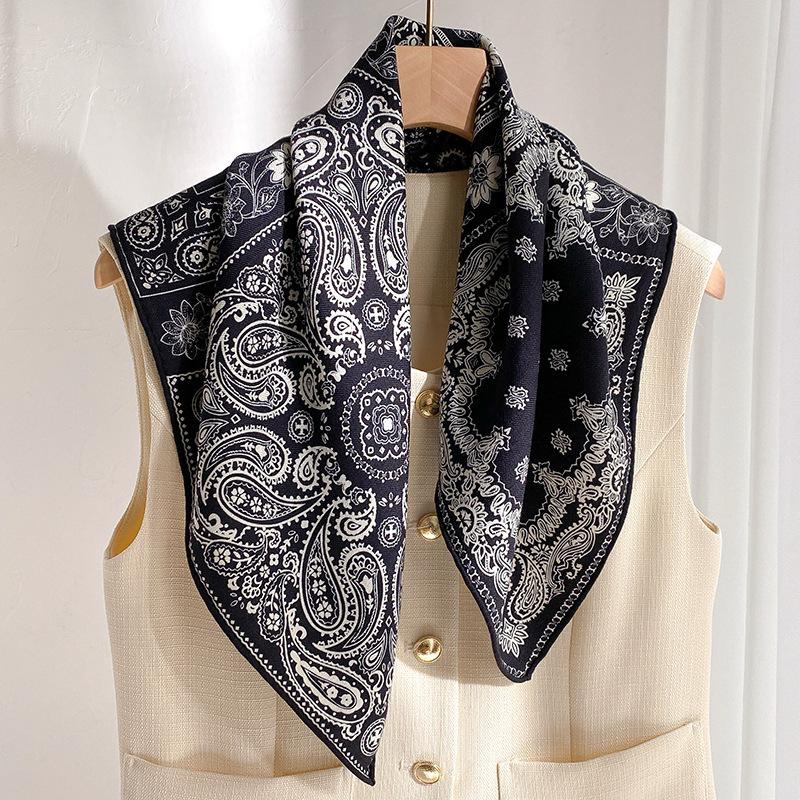 70% vlna 30% pravé hedvábí Šátek pro ženy Šály Zavinovačky Foulard vysoce kvalitní Šátky Pashmina Dámský Hijáb Bandana bufanda Pončo