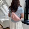 Canvas Small Bag for Women New Simple and Versatile Sports Chest Bag Large Capacity Student Small Shoulder Bag Casual Waist Bag