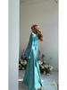 2023 Autumn Rhinestone Inset Lace-up Flared Sleeve Slimming Socialite Dress