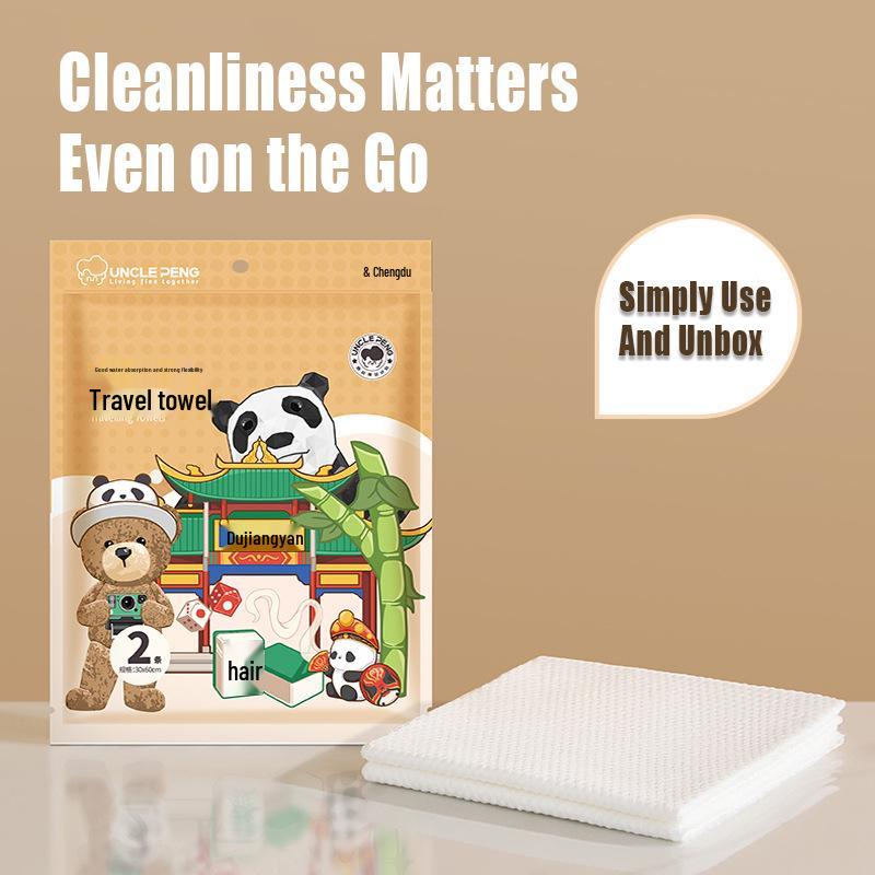 Individually Packaged Large Disposable Towels for Travel, Hotel, and B&B Use