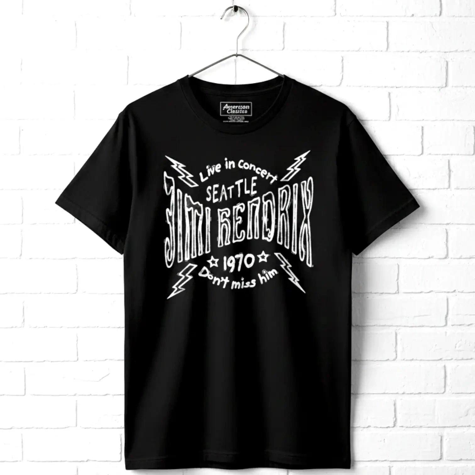 Jimi Hendrix Live in Seattle 1970 Men s T-Shirt S
