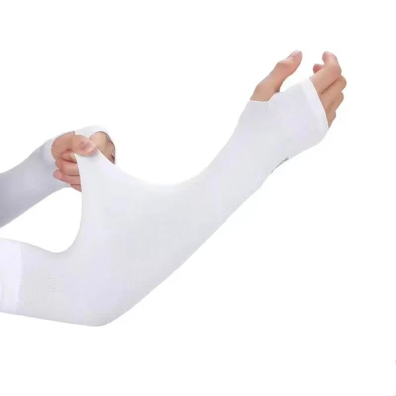 2Pcs Arm Sleeves Warmers Sports Sleeve Sun UV Protection Hand Cover Cooling Warmer Running Fishing Cycling Summer Cooling