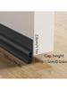 1m TPE Anti-Dust & Noise Reduction Door Bottom Seal, Triple Seal Design, Non-Slip Grooves, Windproof & Soundproof Door Draft