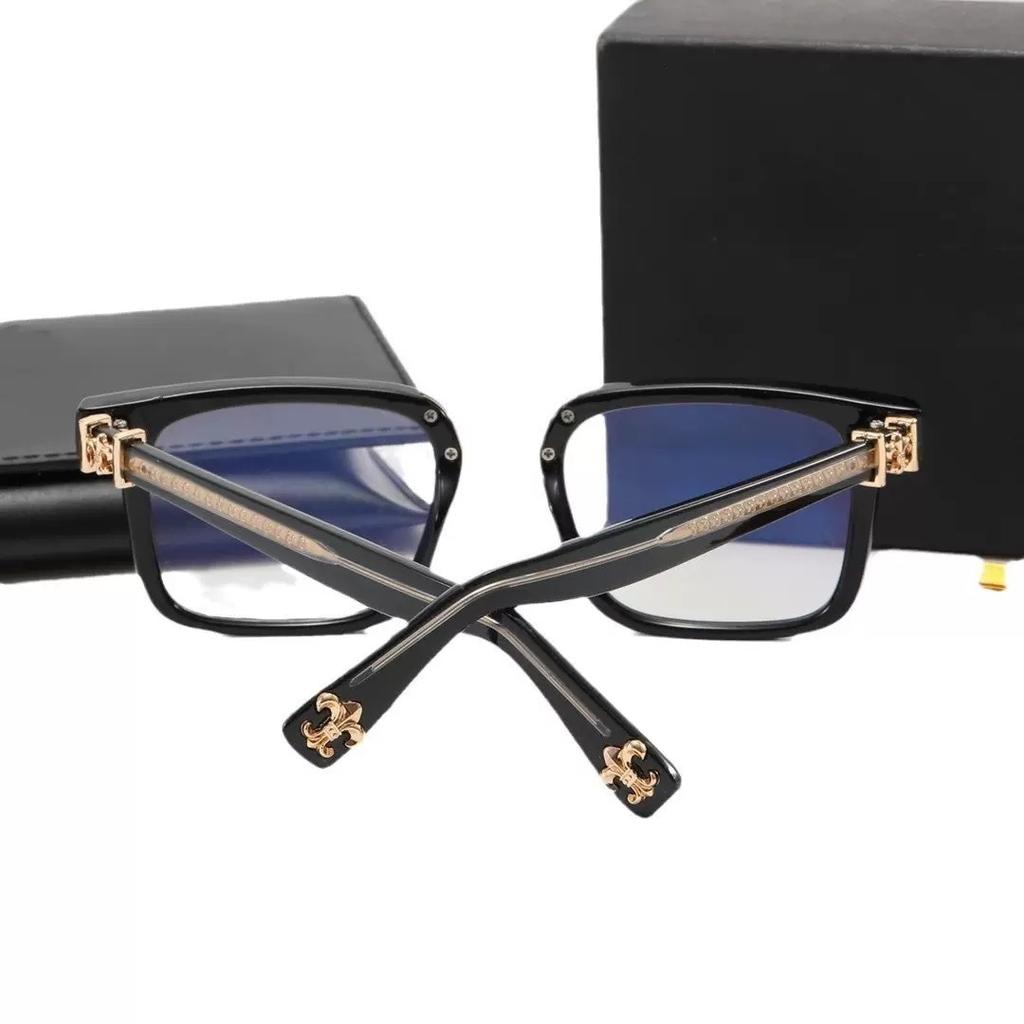 New square sunglasses men's and women's square gram home flat glasses classic travel fashion optical glasses