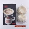 White 185X50mm 2-4 Cup Wave-Shaped Coffee Filters Paper For Drip Brewing-Made From 100% Wood Pulp