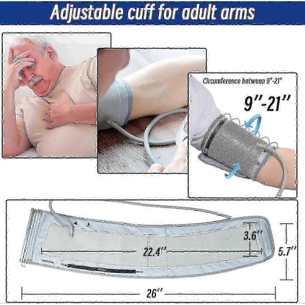 Extra Large Blood Pressure Cuff Replacement for Omron 9-21 Inch 22-53cm Monitor Comfort Fit