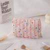 Cute Polyester Cotton Makeup Bag Large Capacity Portable Toiletry Bag Multipurpose Cosmetic Bag Girls