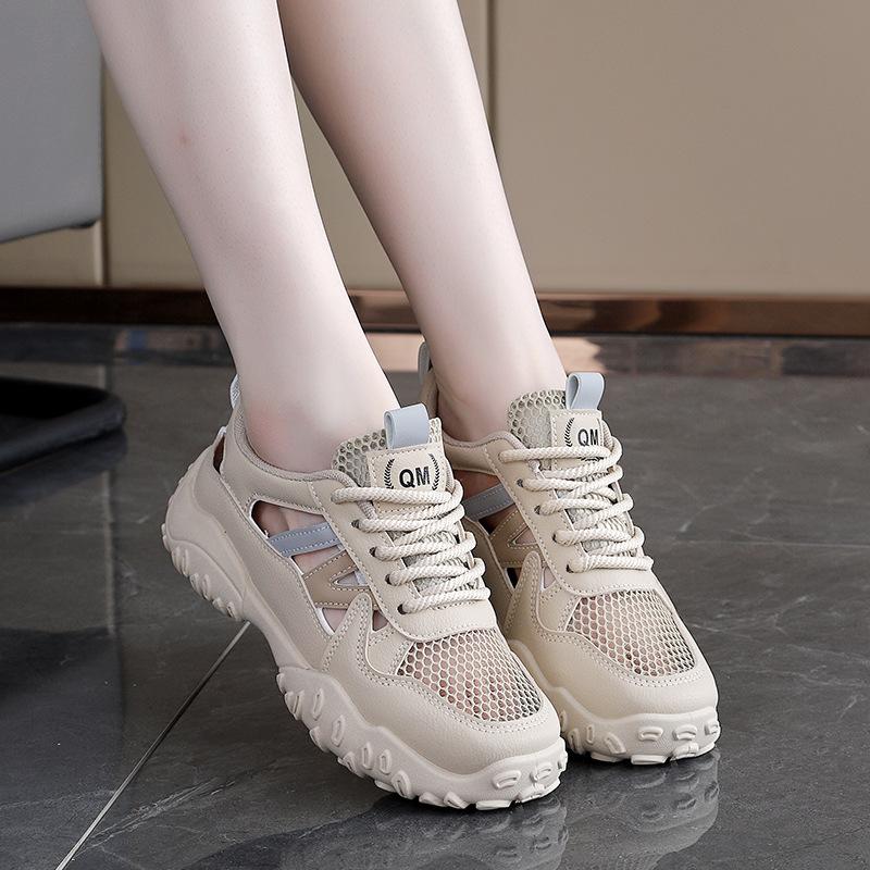 

Новые женские кроссовки - шнуровка повседневная модная универсальная не устают ноги нескользящие амортизирующие поддержка свода стопы удобная полая сетка дышащая обувь 40 хаки