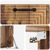 Wall Mounted TV Cabinet Reclaimed Wood Look 59.5 X 31 X 30 Cm