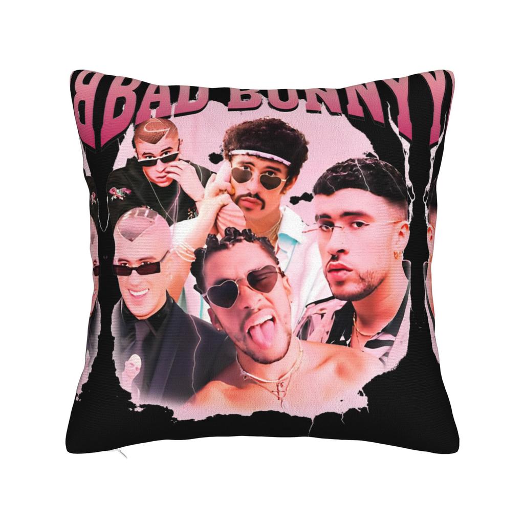 Bad Bunny DTMF Pillowcase Polyester Cushion Cover Decoration Pillow Case Cover Home Drop Shipping 18'