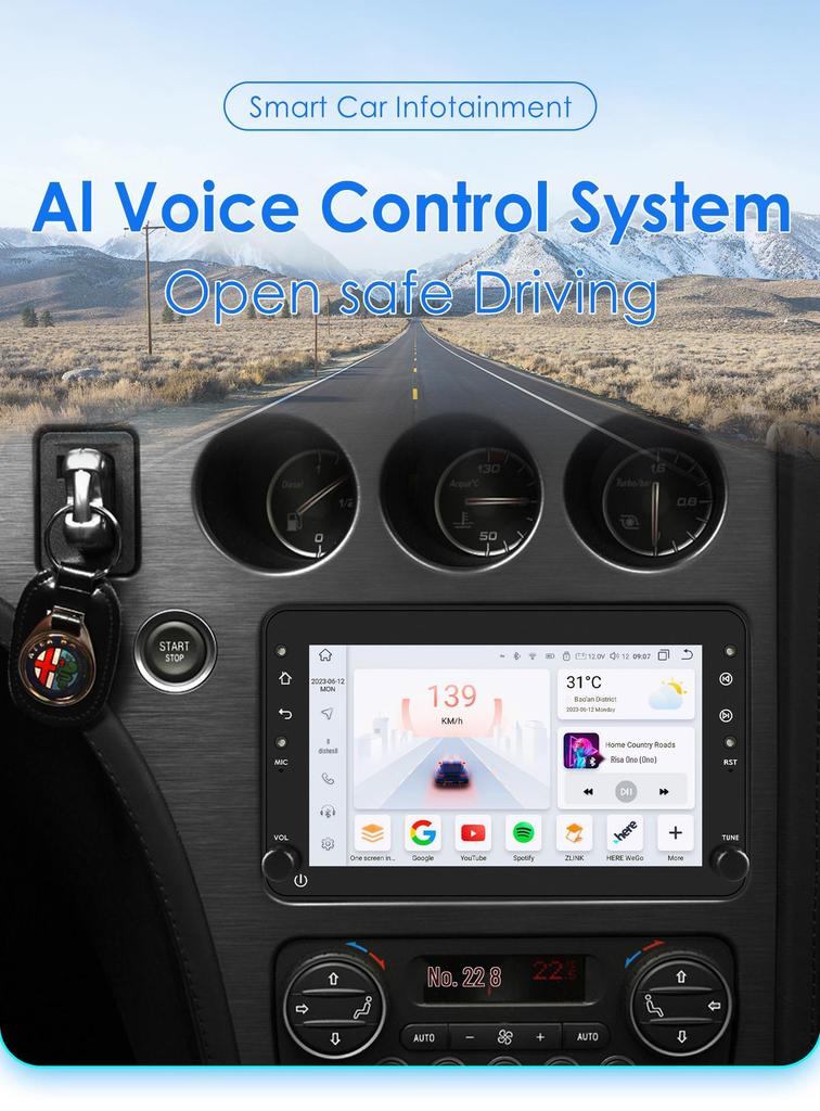 Alfa Alfa 7" HD Car Audio & Video GPS Android Navigation System