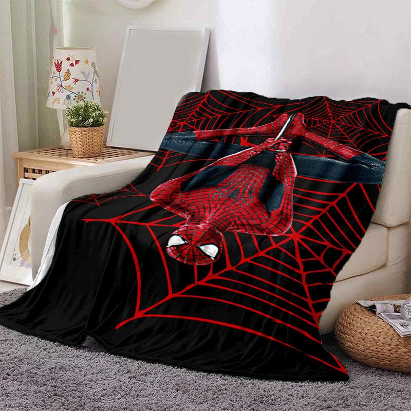 1pc Spider-Man Printing Blanket - Soft, All-Season Throw for Living Room, Bedroom,Personalized Gift with Adorable Cartoon Design
