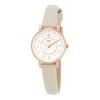 Slim Leather Strap Simple Pastel Gray J-AXIS Watch, Small, Lightweight, Delicate, Elegant, Casual, Design, Color, CF3A0026, Women's,