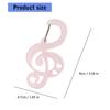 Acrylic Star Note Shape Carabiner Hook Clips Card Holder Keychain Portable Outdoor Keyring Hook Backpack Pendant Gifts