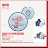 17in1 7503 L Large 2138 P3 R Particulate Filter  Against Hydrogen Sulfide Formaldehyde Spray Paint Breathing Mask