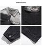 Men's Autumn Retro Gradient Color Denim Jacket - Loose Fit, Korean & Hong Kong Style, Unisex Color Block Design