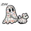 Backpack Decoration Pin Halloween Cartoon Ghost Enamel Brooch, Spooky Metal Lapel Pin, Clothing Accessories Sweater Cardigan Coat Suit Scarf