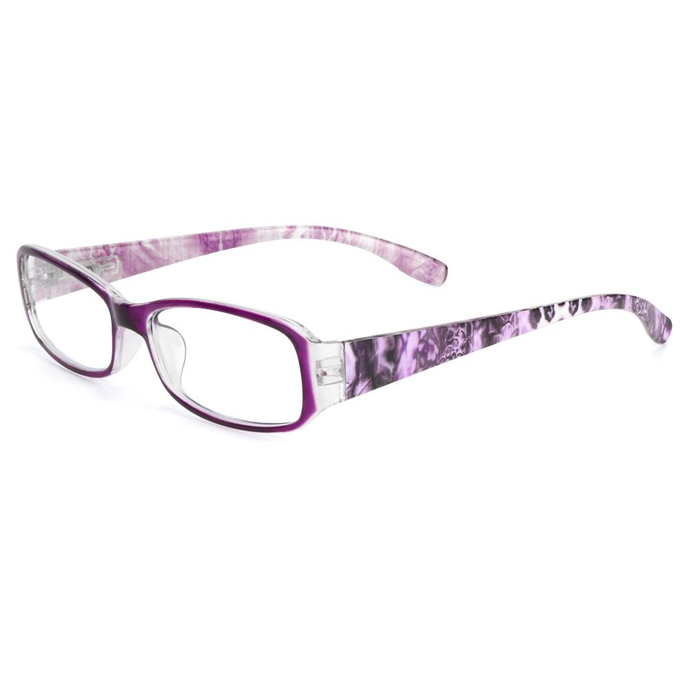 1pc Anti-Blue Light Reading Glasses Urltra-Light Eye Protection Women Men Flowers Elegant Eyeglasses Diopter +100~+400