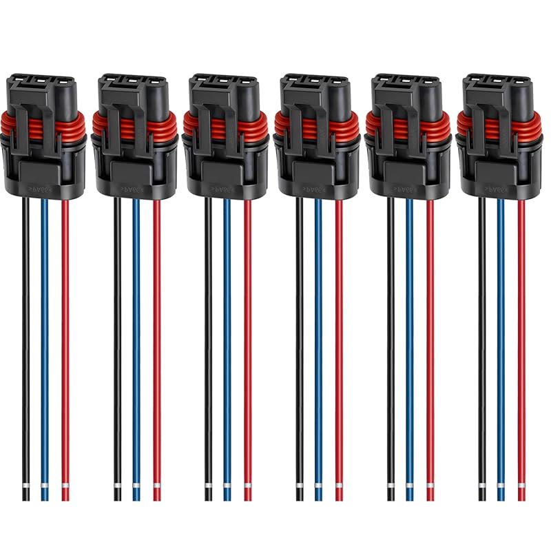 3 Pack Polaris Bus Bar Connectors – Pulse Bar Power Plug Harness for Ranger XP 1000 / RZR / RS1 / General 2018–2025 (Black Blue Red)