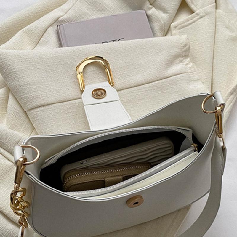 Women PU Leather Fashion Designer Crossbody Bags Travel Shoulder Bags Half Crescent Handbags Purse Ladies Underarm Bags CLE