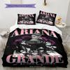 Ariana Grande Glow posteľná súprava prešívaná prikrývka obliečka na prikrývku obliečka na vankúš Domáca dekorácia Darček k narodeninám (1 * obliečka na perinu + 2 * obliečky na vankúš, bez jadra)