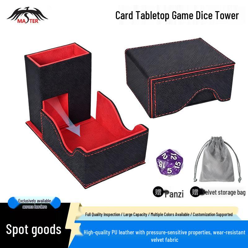 Foldable Dice Tower and Tray for Dungeons & Dragons RPG Tabletop Games