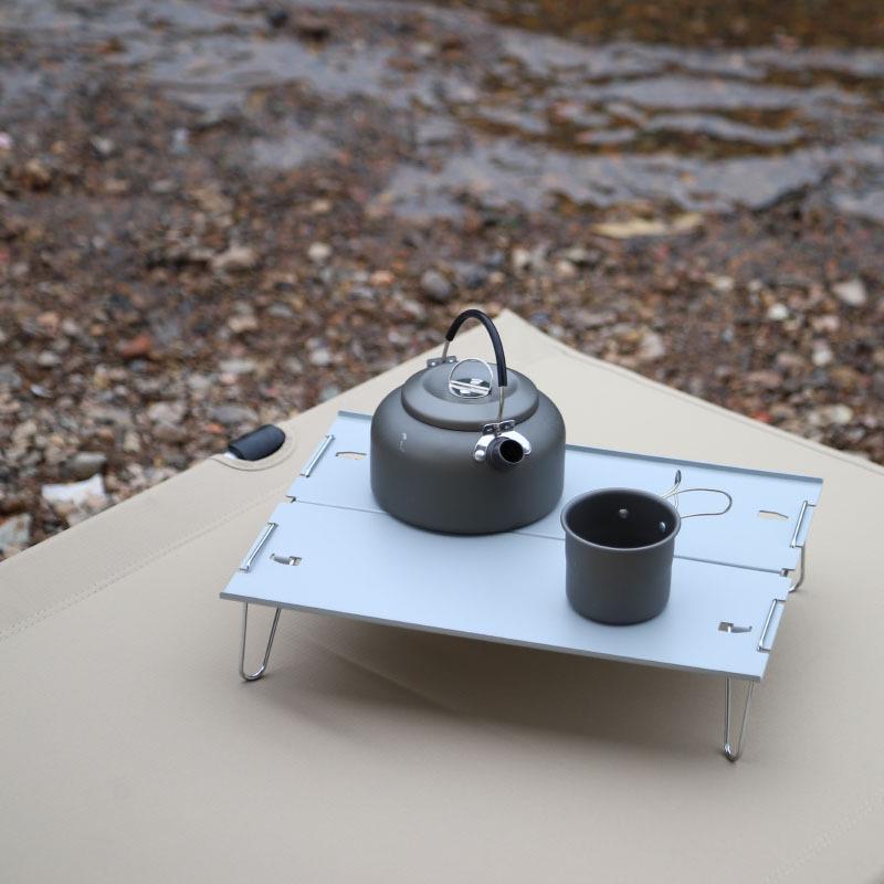 Portable Folding Aluminum Camping Table - Lightweight, Multi-purpose for Outdoor Activities